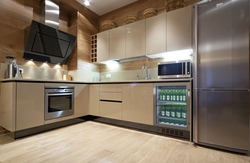 Kitchen With Black Appliances Photo