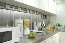 Kitchen design with appliances