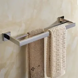 Towel holder in the bathroom photo