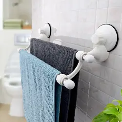 Towel Holder In The Bathroom Photo