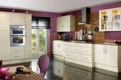 What colors goes with beige in the kitchen interior