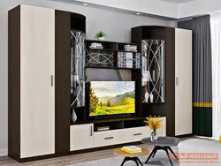 Walls in the living room in a modern style photo inexpensively