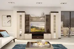 Walls in the living room in a modern style photo inexpensively