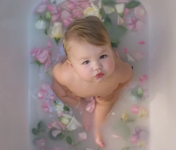 Baby Photos In The Bathroom