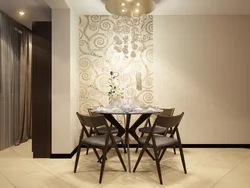 Wallpaper for the dining room and kitchen interior photos