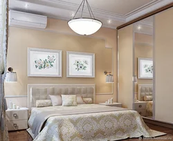 Bedroom design in beige tone