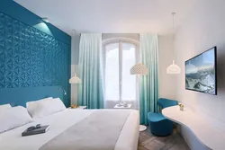 Bedroom Design In Turquoise Colors
