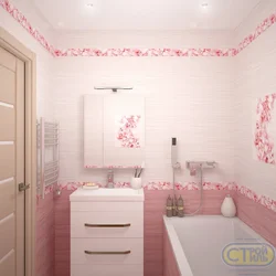 White pink bath photo