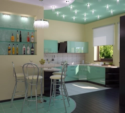 Kitchen ceiling and floor design