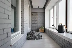 Design of a balcony in an apartment in a brick house