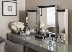 Dressing table in the living room interior photo