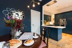 Mirror in the kitchen in the interior