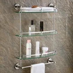 Shelves in the bathroom photo