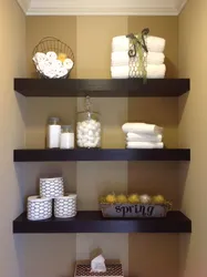 Shelves In The Bathroom Photo