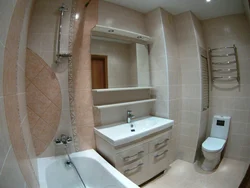 Сумешчаныя ванна з туалетам у панэльным доме фота