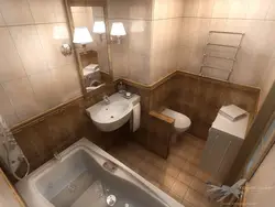 Combined bath and toilet in a panel house photo