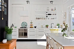 Classic Kitchen Design Without Upper Cabinets