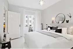 Bedroom Wall Design In White Colors