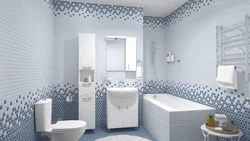 Bathroom interior ceramic tiles