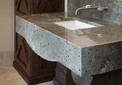 Countertops санг барои акс ванна