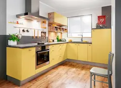 Color combination of kitchen facades photo
