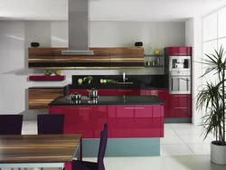 Color combination of kitchen facades photo