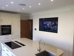 TV Hanging In The Kitchen Photo