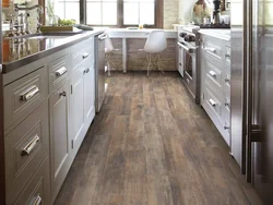 What flooring is in the kitchen interior