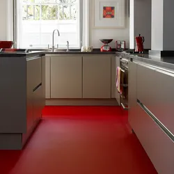 What flooring is in the kitchen interior
