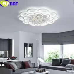 LED Ceiling Chandelier For The Living Room With Suspended Ceilings Photo