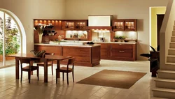 Brown Kitchen Table Design