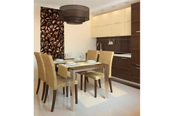 Brown kitchen table design