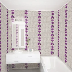 Гүлдер ваннасының дизайны бар панельдер