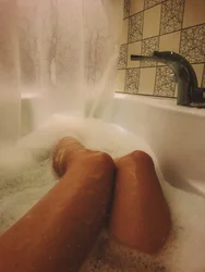 Photo of feet in the bath
