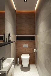 Toilet without bathtub with sink design photo