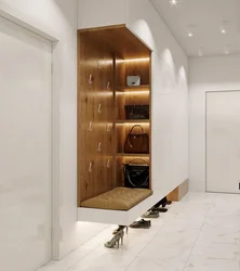 Hallway Design Mirror With Shelves
