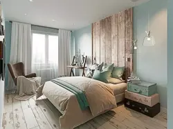 Combination of mint in the bedroom interior