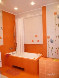 Photo Of A Bathroom In Orange Tones
