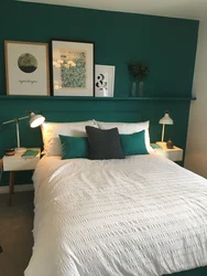 Emerald With White In The Bedroom Interior