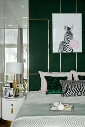 Emerald With White In The Bedroom Interior