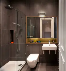 Renovation in a small bathroom combined photo