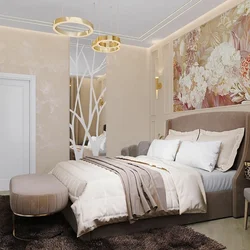 Combining Wallpaper In The Bedroom Photo