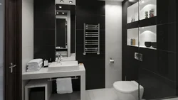 Black And White Bathroom Design Photo