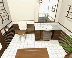 3D ванна бөлмесінің дизайны
