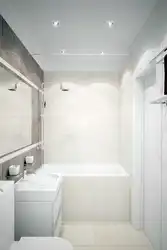 Интерьер ванны в белом цвете