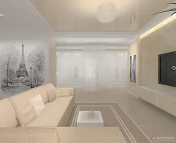 Bright living room design photo