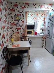 Kitchen interior Khrushchev square meters