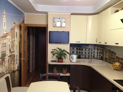 Kitchen interior Khrushchev square meters