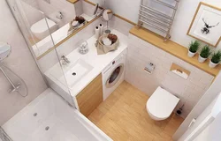Дизайн ванны с туалетом 3