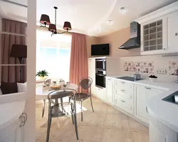 Kitchen design 10 m2 in modern style inexpensive
